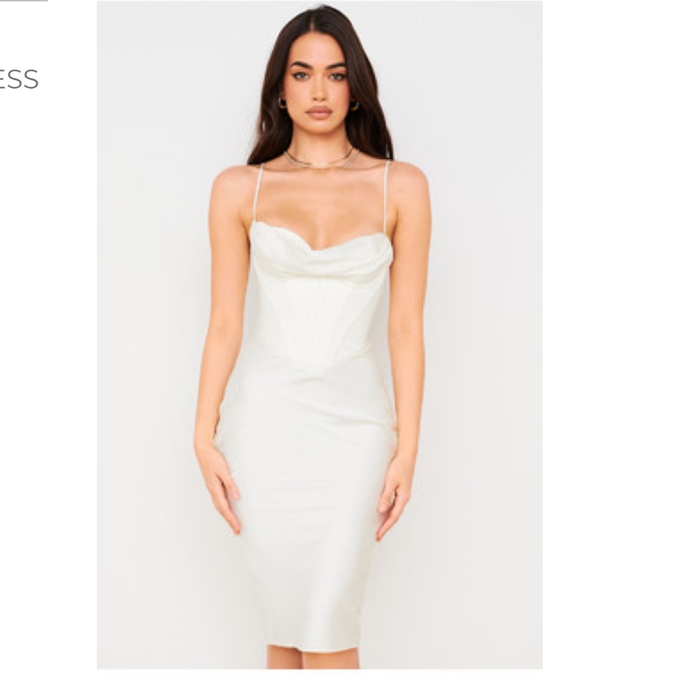House of CB White Corset Dress